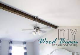 The roof doesn't look to be very thick. How To Faux Wood Beam On A Vaulted Ceiling Hazel Darling