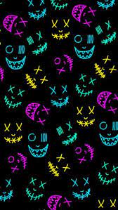 Neon Masks Iphone Wallpaper Iphone Wallpapers Graffiti Wallpaper Iphone Glitch Wallpaper Crazy Wallpaper