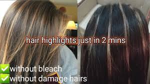 Therefore, it's best to consult a professional hair colourist first, who is trained in matching hair colour to different complexions in a totally flattering way. Hair Highlights Just In 2 Minutes At Home With Spray Color Hair Highlights For Black Hairs Youtube