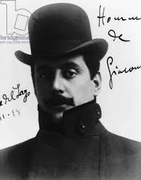 Cover of the score "Tosca" by Giacomo Puccini (1858-1924) with his portrait