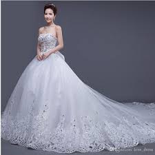 Sie hat die größe 36/34 in der größe 36/34 in der größe. Damen Elegant Spitze Armellos Kristall Perlen Prinzessin Hochzeitskleid Brautkleid Bandeau Kleid Brautkleider Damen