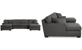 Furniture Closeout Carena 3 Pc Fabric Sectional Sofa With Double Chaise Created For Macy S Reviews Furniture Macy S Fabric Sectional Sofas Fabric Sectional Macy Furniture