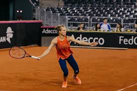 Willkommen auf der offiziellen seite von viktorija golubic. Viktorija Golubic Training At Fed Cup 2018 Editorial Photo Image Of Training Women 114845556