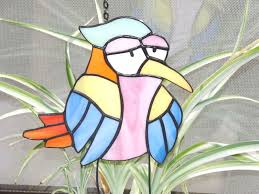 Pflanzenstecker Bunter Vogel Tiffany Technik Glas Gartendeko Blumenkasten Aussen Mit Bildern Bunte Vogel