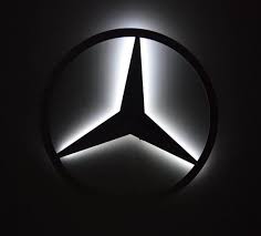 Mercedes Benz Logo Led Backlit Floating Metal Wall Art Mercedes Benz Logo Mercedes Benz Mercedes