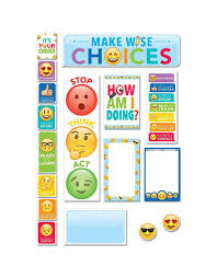 Emoji Fun Behavior Clip Chart Mini Bulletin Board