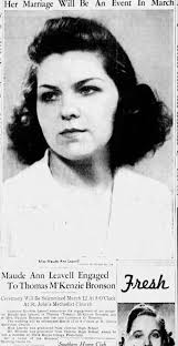 Engagement of Maude Ann Leavell