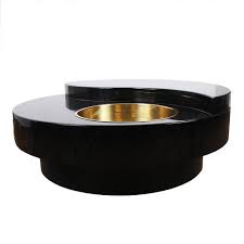 The tables are 16.75″ tall. Revolving Yin Yang Coffee Table By Willy Rizzo