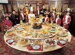 Chinese Feast Laid Out On A Grand Circle Table Chinese Cuisine Chinese Restaurant Chinese Food
