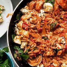Ottolenghi S Orzo With Prawns Tomato And Feta Recipe Ottolenghi Recipes Yotam Ottolenghi Recipes Recipes