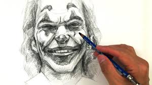 How To Draw The Joker Joaquin Phoenix Joker Sketch Joker Art Drawing Joaquin Phoenix