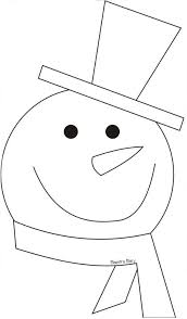 Inverno Sagome E Disegni Natale Artigianato Pupazzo Di Neve Bambini Artigianato Di Natale