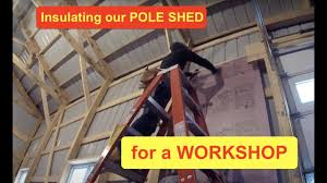 Search adding insulation to walls Workshop Insulating Exterior Walls Framing In The Pole Shed Youtube