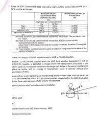 Amc Fixes Covid19 Charges For Private Hospitals Deshgujarat