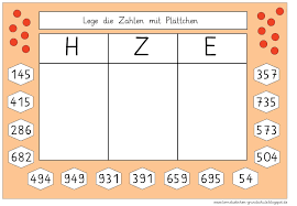 Zahlen In Der Stellentafel Legen 2 In 2020 Mit Bildern Stellentafel Ideen Fur Die Schule Grundschule