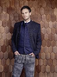 Elegantes Herren Trachtenoutfit Trachtenanzug Mode Sakko