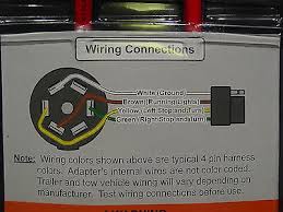 Trailer 7 pin plug how to test. Trailer Wiring Adapter 7 Rv Blade Round To 4 Wire Flat 3 Extension Cord Towing 22 00 Picclick