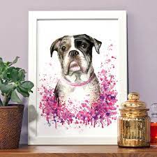 Email a good quality photo and we''ll make you a kit. Personalised Pet Portrait Painting By Astrid Brisson Notonthehighstreet Com