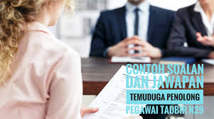 Contoh Soalan Dan Jawapan Temuduga Penolong Pegawai Tadbir N29 2021 Spa
