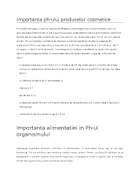 Doc Importanta Ph Ului In Industrie Havriliuc Luminita Academia Edu