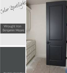 I Love This Color Paint For Interior Doors It S A Nice Alternative To White Doors Benjamin Moore Wrought Iron Interior Door Colors Black Paint Color