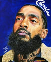 Professional canvas is a great gift for the wall of any rap lovers bedroom. Nipsey Hussle Fight Poverty Portrait He Is Able