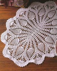 Free Oval Pineapple Tablecloth Pattern Of Pineapple Crochet Patterns Doily Tableclo Pineapple Crochet Crochet Doily Patterns Crochet Table Runner Pattern