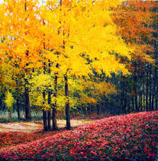 Resultado de imagen de paisajes otoñales al oleo