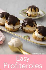 Profiteroles Preppy Kitchen In 2020 Frozen Dessert Recipe Dessert Recipes Easy Profiteroles