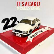 toyota ae86 levin car cake carcake toyota ae86levin ae86 sculptedcake mcakesjapan エーイーハチロク レビン トヨタ 車ケーキ 誕生日ケーキ レビン 前期 エムケーキ 車 ケーキ トヨタ 誕生日ケーキ