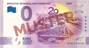 Rostock null euro scheine auf der hanse sail : Euro Souvenirscheine Miniatur Wunderland Hamburg