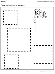 Square Coloring Pages Preschool Tracing Shape Worksheets For Preschool Tracing Worksheets Preschool