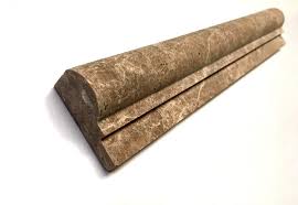 Stonelocator offers unbeatable wholesale prices on chair rail tile trim. 2x12 Emperador Light Marble Ogee Profile Chairrail Molding Trim