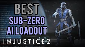 Injustice 2 Best Sub Zero Ai Loadout Multiverse Youtube