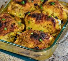 Combine mustard, garlic, marjoram and maple syrup in a small bowl. Roasted Honey Mustard Chicken Thighs With Vegetables Recipe Allrecipes