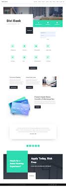 Bank Landing Page Elegant Themes Clean Web Design Webpage Design Layout Business Web Design