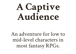 Captive audience enters the battlefield under the control of an opponent of your choice. A Captive Audience Games 4 Geeks