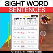 Use during daily 5, your literacy this was a wonderful resource for my students. what cvc words are practiced? Kindergarten Sight Word Sentences The Printable Princess