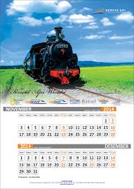 Logo 5 nilai utama kereta api. Desain Kalender Dinding Kereta Api Indonesia Tahun 2014 Kereta Anak Bangsa