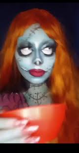 Sally de el extraño mundo de Jack, segunda parte 🐸 . . . . . . . . . . . .  . . #jack #sallyfacecosplay #fyp #paratiiiiiiiiiiiiiiiiiiiiiiiiiiiiiii  #cosplayer #Maquillaje .