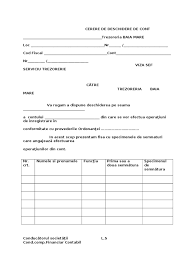 Cerere de divort la notar cu partaj, plangere contraventionala, cerere cedo, cereri acte dosar instanta. Cerere Deschidere Cont Trezorerie