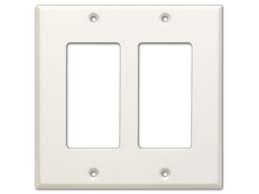 Electrical outlets & switches at kyle switch plates. Cp 2 Double Cover Plate White