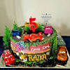 Kue tart gambar mobil vios. 1