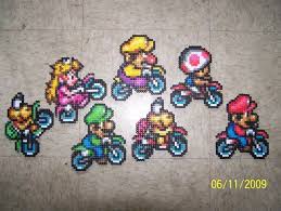 Mario Kart Moto De Face Hama Qwant Recherche Perle Hama Mario Perles Hama Perle