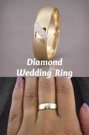 Solid 14k Gold Diamonds Wedding Band Diamond Wedding Ring For Women Brushed Wedding In 2020 Rose Gold Wedding Band Diamond Wedding Rings Gold Diamond Wedding Rings