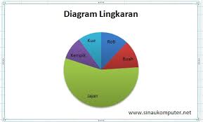 Cara Membuat Pie Chart Di Excel Diagram Pie Atau Diagram Lingkaran Sinau Komputer