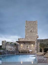 Breathtaking 19th Century Stone Tower In Greece Tainaron Blue Retreat Guest House Small Retreat Architecture