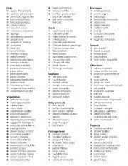 Your kidneys are powerful filtration systems that remove toxins from your blood to keep you healthy. Vocabulary List Food Esl Worksheet By Teacher Xioma