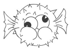 How To Draw A Cartoon Blowfish Aka Puffer Fish Step By Step Drawing Tutorial For Kids How To Draw Step By Step Drawing Tutorials Fish Drawings Fish Drawing For Kids