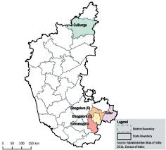 It includes national parks, indian lands, national forest and fish/wildlife. Jungle Maps Map Of Karnataka With Districts